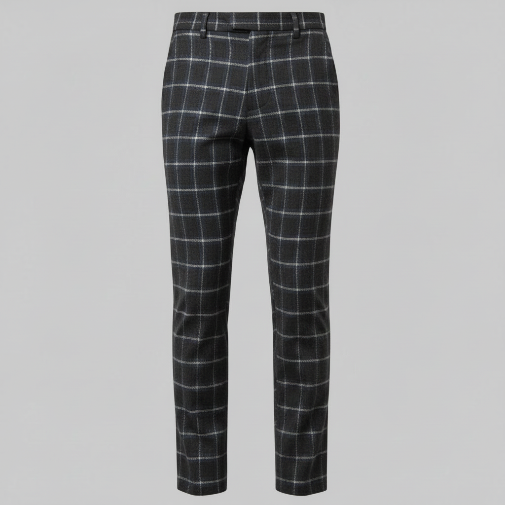 Sasha Checked Chino Pants | Men's Casual Pants