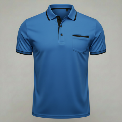 Elegant Men's Polo Shirt | Classic Fit Long Sleeve Polo