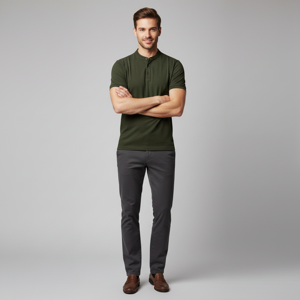Men's Casual Polo Shirt | Classic Fit Cotton Polo