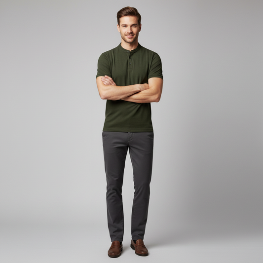 Men's Casual Polo Shirt | Classic Fit Cotton Polo