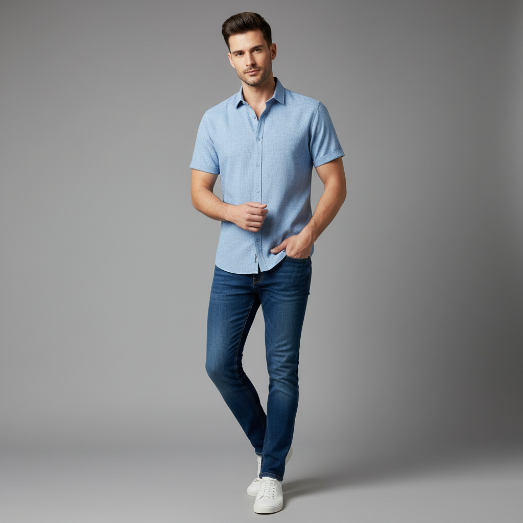 Men's Elegant Casual Shirt | Summer Blouse for Warm Weather