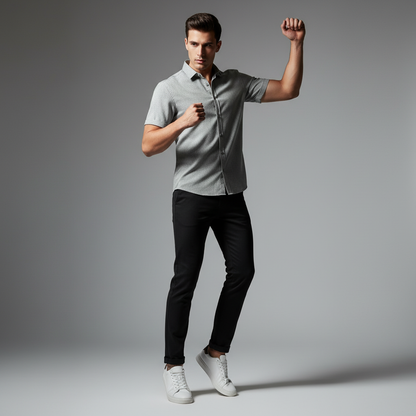 Men's Elegant Casual Shirt | Summer Blouse for Warm Weather