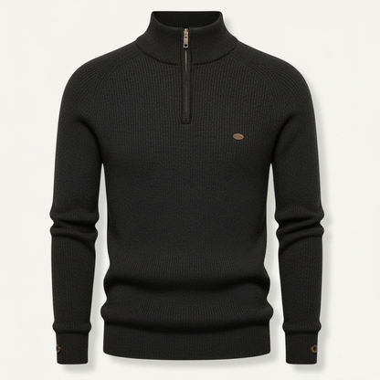 Men's Half Zip Sweater | Slim Fit Knitted Jumper