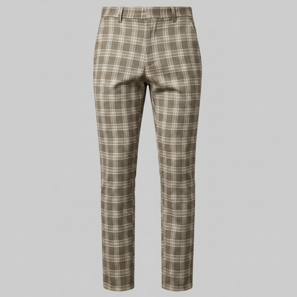 Sasha Checked Chino Pants | Men's Casual Pants