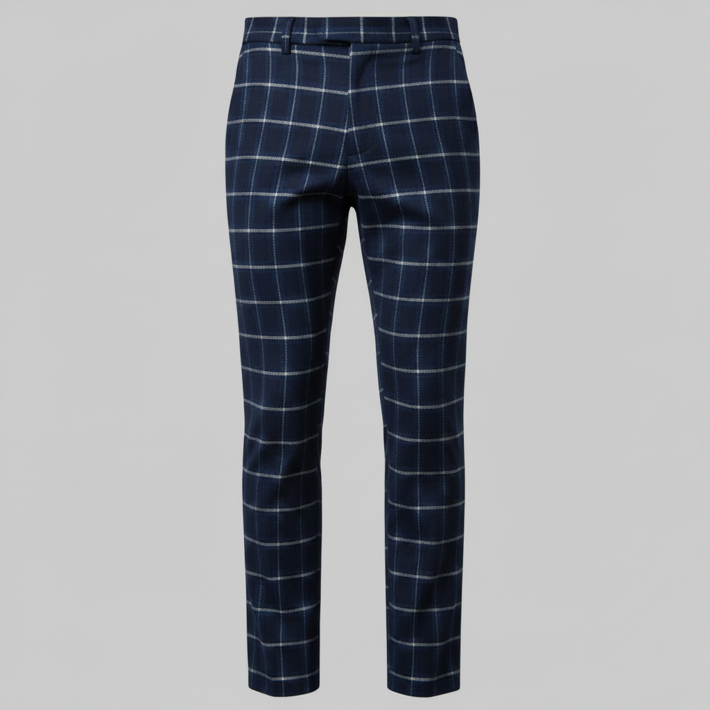 Sasha Checked Chino Pants | Men's Casual Pants